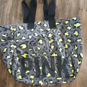 Victoria's Secret Pink tote cheetah print